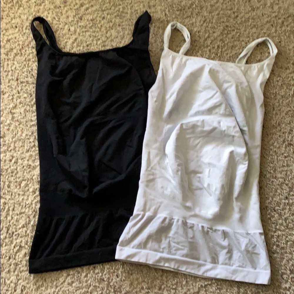 Lot of 2 blanqi maternity support tank tops sz L